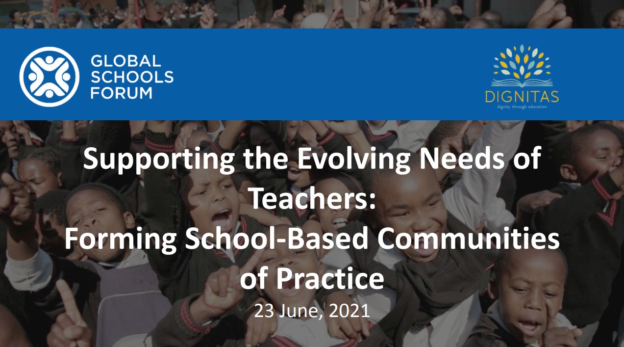 Supporting the Evolving Needs of Teachers: Forming School-Based Communities of Practice